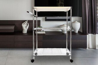 3-Tier Rolling Kitchen Trolley Cart