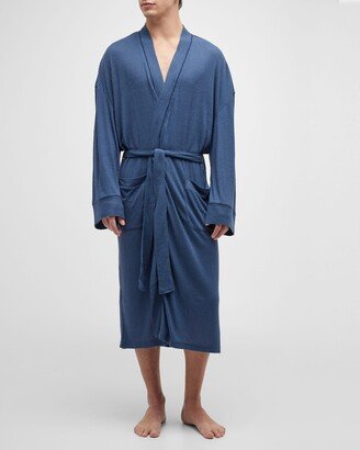 Men's Soho Rib-Knit Kimono Robe