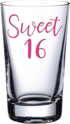 Sweet 16 - Vinyl Sticker Decal Label For Glasses, Mugs. Birthday Gift Bag, Box. Celebrate, Party