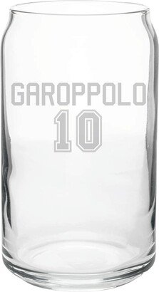 Jimmy Garoppolo Pint Glass-San Francisco 49Ers Quarterback-49Ers Merchandise-#10-Nfl-Quarterback Rating-Gift Under 20-Gift For Fan