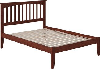 AFI Mission Full Platform Bed with Open Foot Board in Walnut