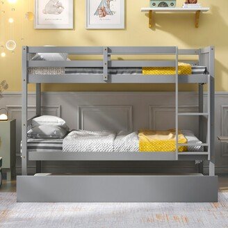 Jowella Convertible Twin over Twin Bunk Bed with Trundle