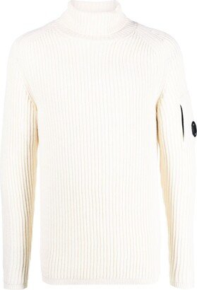 Logo-Patch Roll-Neck Jumper