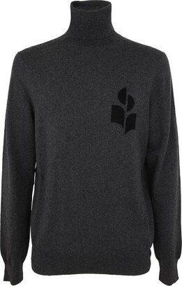 Logo Intarsia-Knitted High-Neck Jumper