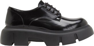 Polished Chunky Lace-up Lace-up Shoes Black