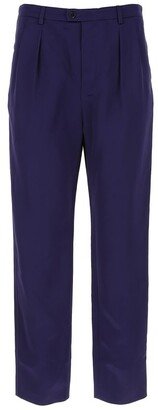 Button Detailed Straight Leg Trousers-AR