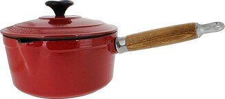 French 1.3-Quart Enameled Cast Iron Saucepan