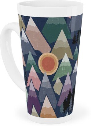 Mugs: The Mountains Are Calling - Colourful Tall Latte Mug, 17Oz, Multicolor