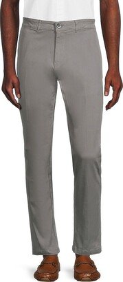 Saks Fifth Avenue Made in Italy Saks Fifth Avenue Men's Flat Front Chino Pant