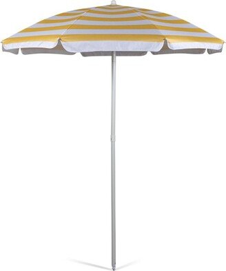 Portable Beach Stick Umbrella Cabana Stripe - Yellow
