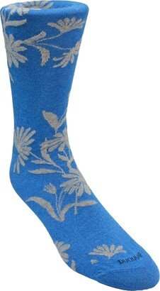 Duchamp London Men's Large Floral Dress Sock