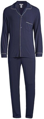 William 2-Piece Piped Pajama Set