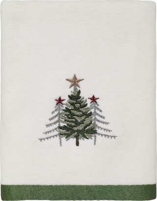 Trees with Gold Star Holiday Hand Towel, 16