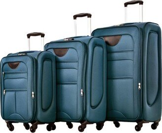 EDWINRAY Softside Luggage Expandable 3 Piece Set Suitcase Lightweight Travel Set-AA