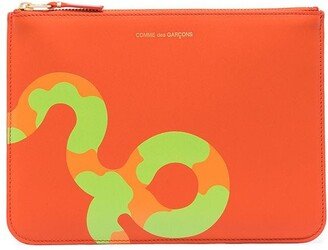 Snake-Print Card Holder