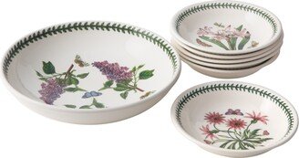 Botanic Garden Pasta Bowl Set, 7 Piece