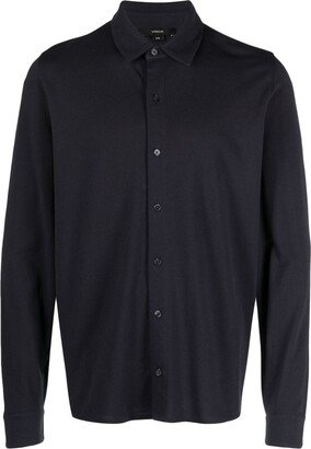 Longsleeved Piqué-Cotton Polo Shirt