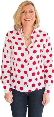 Smart Adaptive Clothing Alana Soul Adaptive Blouse (White/Red Dots) Women's Clothing