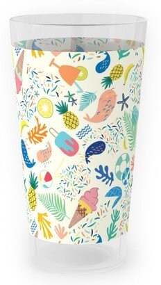 Outdoor Pint Glasses: Ohlala Summer - Multi Outdoor Pint Glass, Multicolor