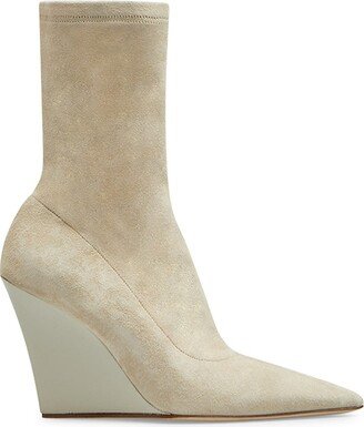 Wanda Stretch Suede Ankle Boots