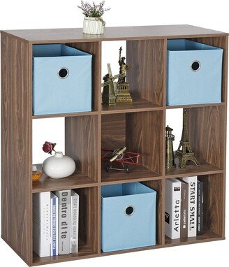 Snake River Décor 9-Cube Storage Shelf Organizer Wood Bookshelf - 52 x 63