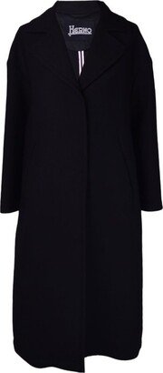 Long Sleeved Single Breasted Midi Coat