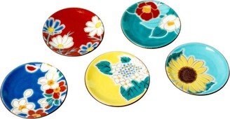 Japanese Flowers Of The Four Seasons Chopstick Rest Set 5Pcs