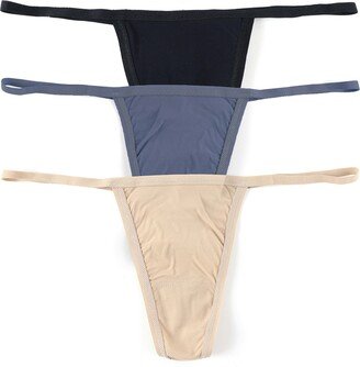 Breathe Assorted 3-Pack G-String Thongs