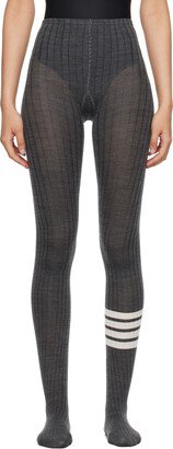 Gray 4-Bar Tights