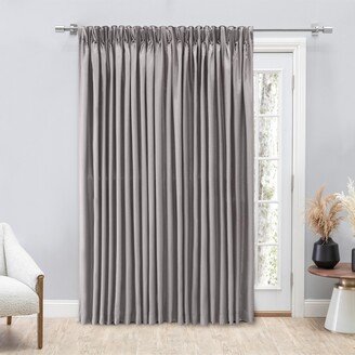 Grasscloth 2/Way Pinch Pleated w/Back Tabs Patio Curtain Panel 100W x 96L