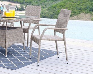 Genoa Patio Dining Armchair in Nature Tan Weave