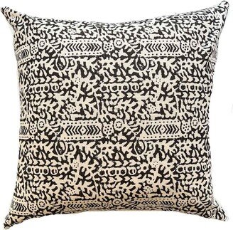 Black Floral Pillow Cover, & Beige Decorative Covers