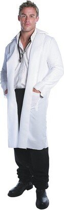 Halloween Express Men's Lab Coat Costume - Size One Size Fits Most - White