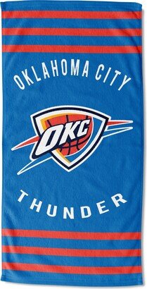 The Northwest Group, LLC NBA 720 Thunder Stripes Beach Towel - 30x60