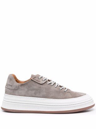 Panelled Low-Top Suede Sneakers