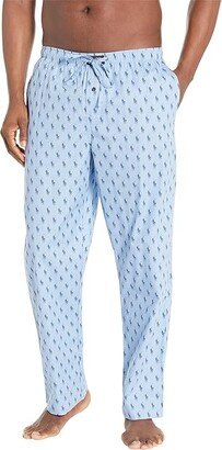 All Over Pony Player Woven Sleepwear Pants (Chambray Blue/Canyon Blue Riviera) Men's Underwear