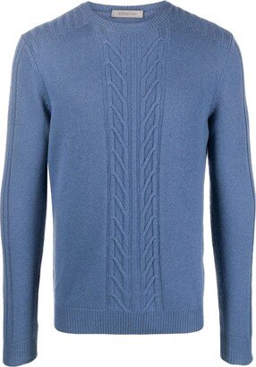 Crew-Neck Cable-Knit Jumper