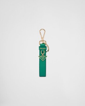 Saffiano Leather Keychain-AG