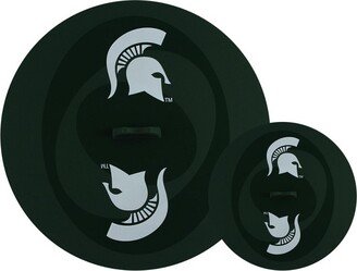 MasterPieces FanPans Team Logo Silicone Lid Set, 2 Pack - NCAA Michigan State Spartans