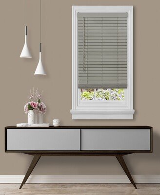 Cordless Gii Madera Falsa 2 Faux Wood Plantation Blind, 32x64