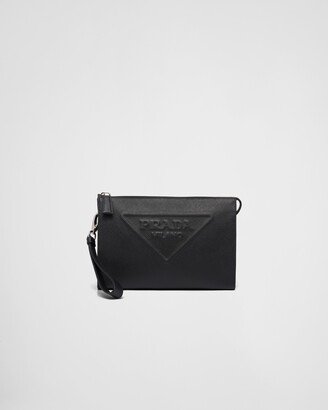 Saffiano Leather Pouch