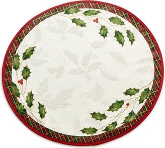 Table Linens, Holiday Nouveau Round Placemat