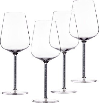 Greatfool Alabaster Crystal-Stemmed Wine Glasses - Four Piece