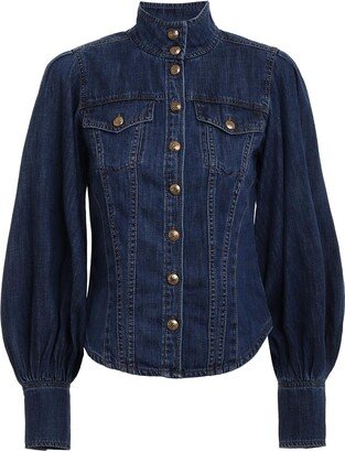 Luminosity Denim Corset Shirt-AA