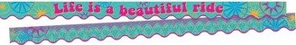 Barker Creek Life is Beautiful Double-Sided Scalloped Border 2-Pack with Quote BC3700