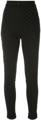 La Garçonne Rolled Hem Skinny Trousers