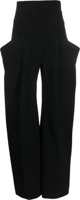 ALESSANDRO VIGILANTE High-Waist Straight-Leg Trousers