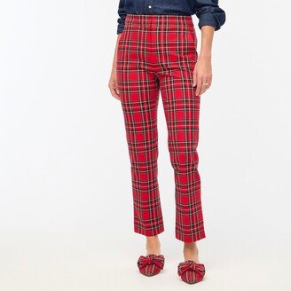 Women's Petite Tartan Crop Straight Pant