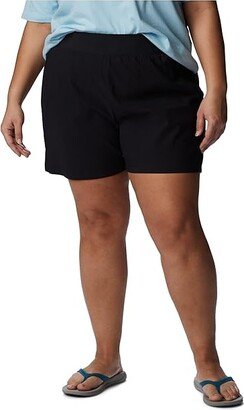 Plus Size Leslie Falls Shorts (Black) Women's Clothing