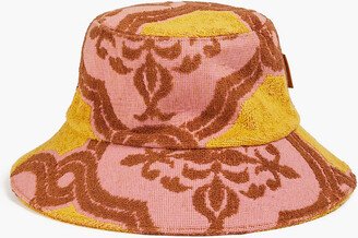 Printed cotton-terry bucket hat